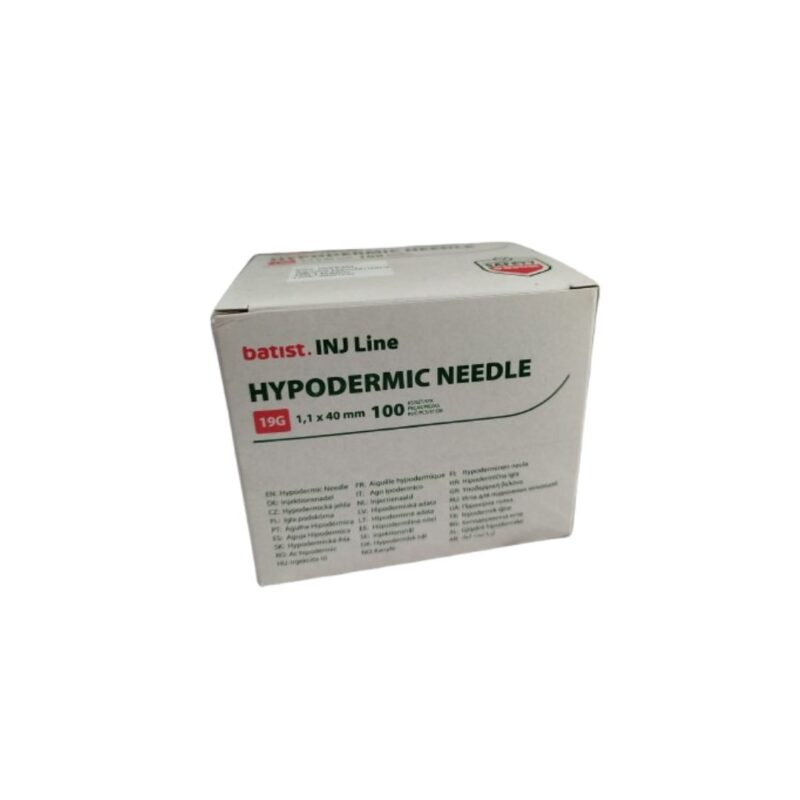 Agulha Hipodérmica 19G 1.1x40mm