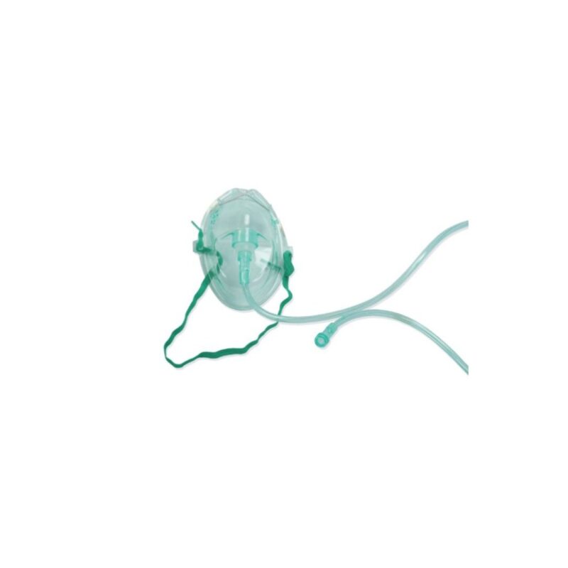 Máscara O2 Adulto Verde c/Tubo